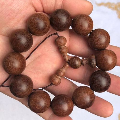 正宗拆房老料蚬木佛珠手串手链正圆原木铁力木铁梨木冷门收藏包邮