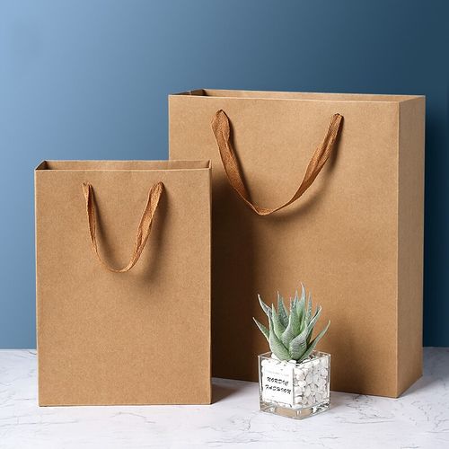 牛皮纸包装袋25*32*13cm*10只手提袋生日礼物结婚回礼袋咖啡袋子礼物
