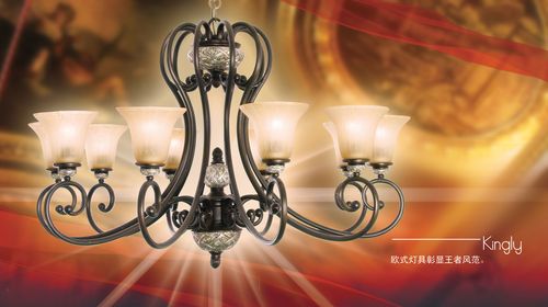 海报印制495设计展板素材35古典灯饰 灯具 欧式灯定制