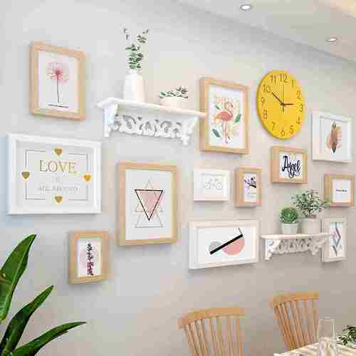 少女房间装饰照片墙创意墙上相框墙组合连体挂墙一面墙个性相片墙