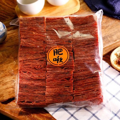 500g靖江肥啾手撕肉脯1斤猪肉铺干100g肉类满铺休闲零食大礼包