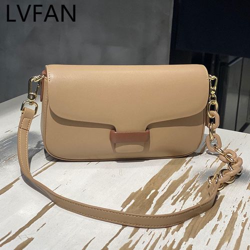 lv fan品牌意大利风轻奢高端国际大牌新款时尚链条撞色单肩包小包包女
