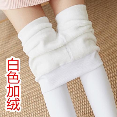 浪莎打底裤袜白色丝袜成人舞蹈袜女冬季加绒加厚女大