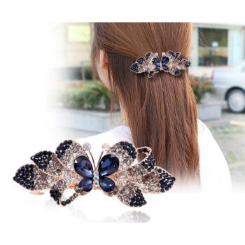 女中年妇女发卡子女士发夹带钻中老年发夹妇女中年妈妈韩版发饰仿钻