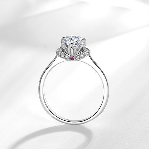 仿真钻石珠宝皇冠戒指女为真爱加冕求婚结婚女戒钻戒一克拉1.00ct