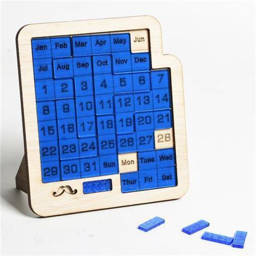 puzzle日历 一烧脑日历拼图休闲超难耐玩实用成人木制七夕情人节礼物
