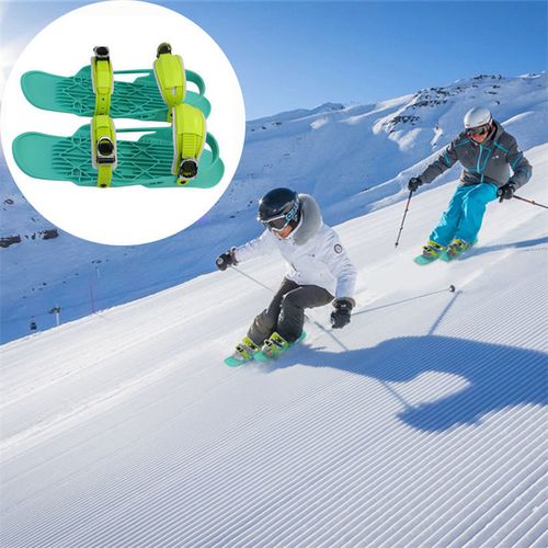 2021新款彩色滑雪双板户外运动踏雪滑雪鞋雪撬成人通用踏雪工具