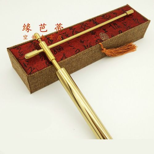 纯铜寻龙尺杨公寻龙尺高精度工艺进口轴承风水师手工调校超准 图片色