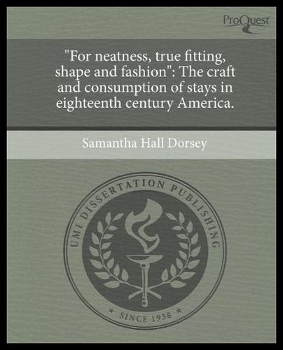 【预售】"for neatness, true fitting, shape and fashion"