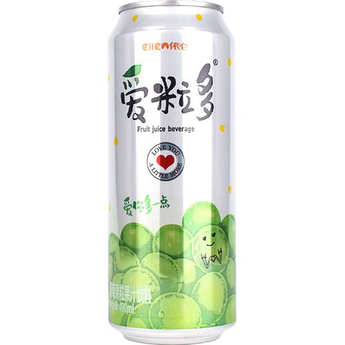 爱粒多饮料 整箱490ml*15瓶 依仑爱粒多葡萄果汁果粒饮料 依仑爱粒多