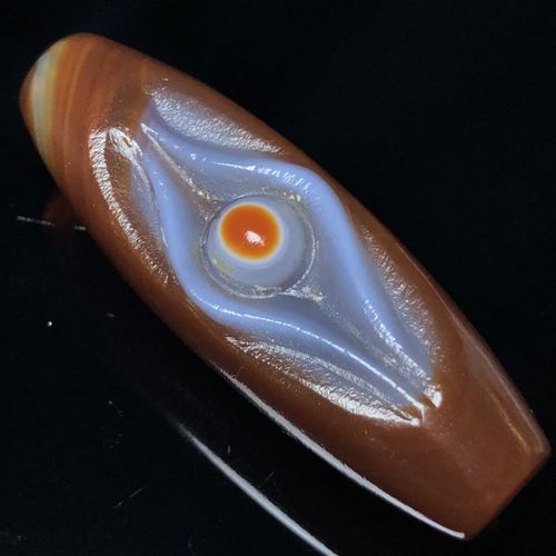 藏区回流老料高油包浆风化天然佛眼天珠项坠吊坠挂件民族风配饰