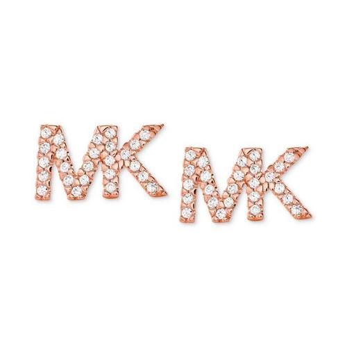 michael kors(mk)8981116字母耳钉玫瑰金色调 rose gold os