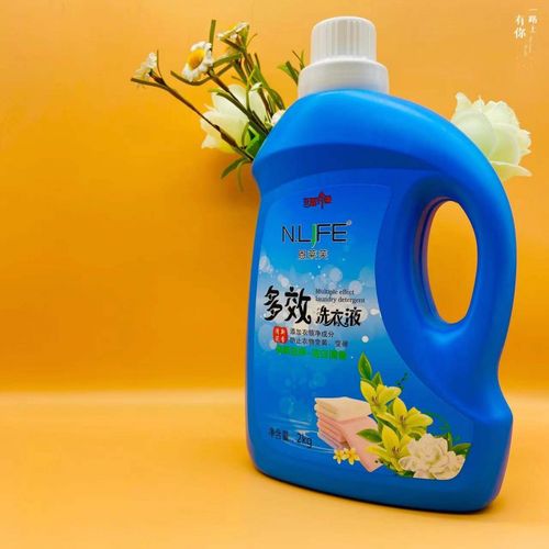 恩莱芙洗衣液多效洗衣液清新花香型家庭装倍柔洁净白油汗污渍持久留香