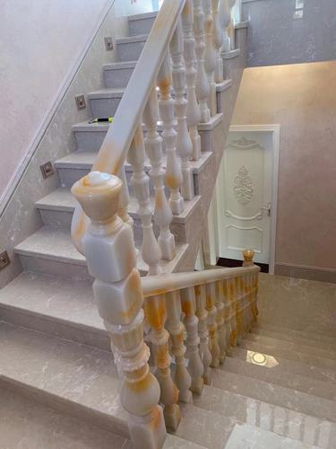 新款通体玉石大理石楼梯扶手 室内阁栏杆立柱别墅家用