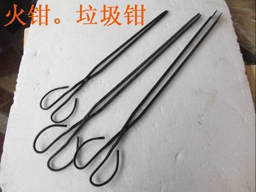 家用长火钳垃圾夹拾物器手工铁钳烧烤炭钳 取物器夹子捡铁夹特价