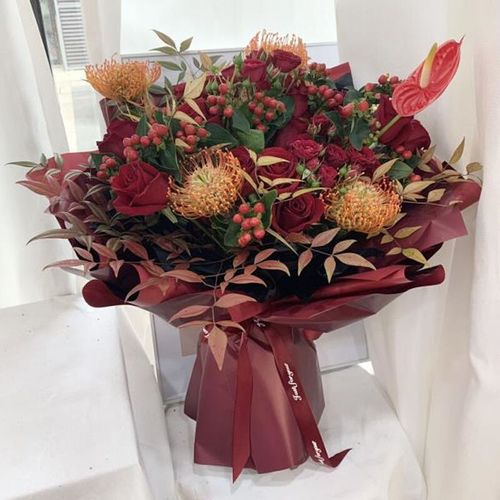 鲜花速递同城妈妈爸爸生日长辈祝寿庆生大花束石家庄北京保定花店