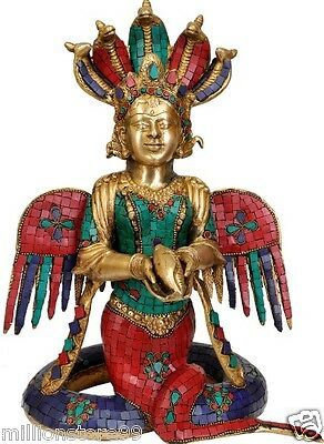 代购 印度教娜迦族蛇神kanya铜石11.25雕塑雕像客厅摆件装饰