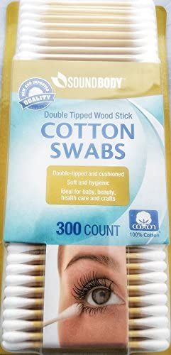 double tipped wood stick cotton swabs 300 count双尖木棍棉签