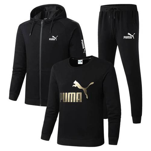 高档三件套男装官方春秋款运动服高档名牌外套刺绣薄款正版套装