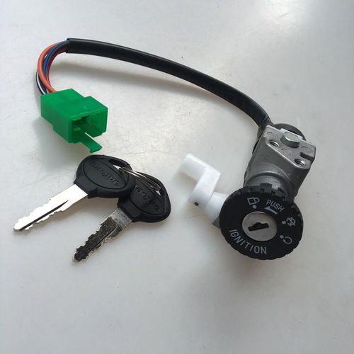 适用豪爵hj110-6-6a/ud110弯梁摩托车全车套锁电门点火开关钥匙锁