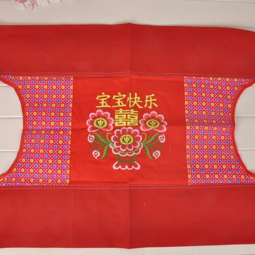 婴儿广东老式红传统背带多功能宝宝背带婴幼儿肩带加长款四爪后背
