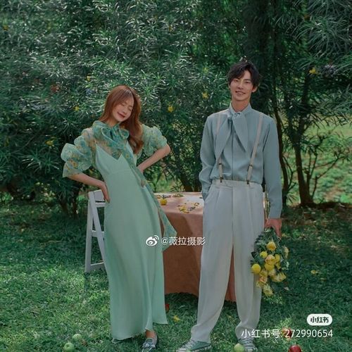 20新款影楼主题婚纱摄影服装小清新情侣写真旅拍街拍文艺拍照礼服