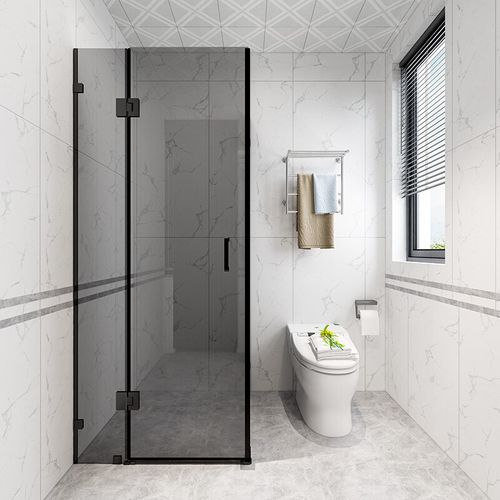 淋浴房门玻璃移门卫生间隔断干湿分离神器洗澡间玻璃推拉门浴室门