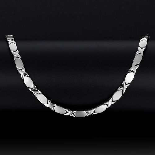 溯悠钛金项链属锗石防治颈椎男士项圈首饰品银色( 调节器)