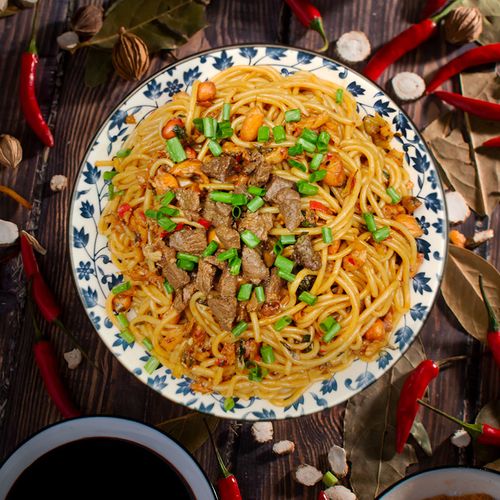 宜人家南昌牛肉拌粉盒装早餐速食带调料包牛肉拌粉懒人江西特产米粉拌