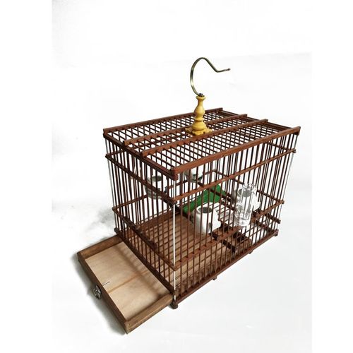 特价鸟笼竹制绣眼黄雀贝子红子玉鸟鸟笼竹子鸟笼长方形鸟笼紫竹笼