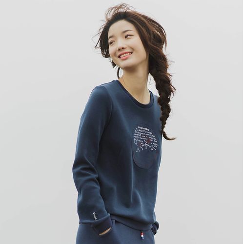 茵曼2021秋季新款女装休闲卫衣运动套装裙文艺绣花时尚减龄两件套