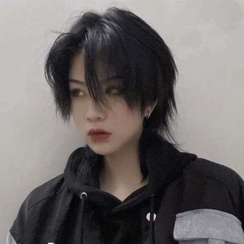 假发片男生头发蓬松假发男鲻鱼头超a狼尾酷帅气韩版自然短直发个性cos