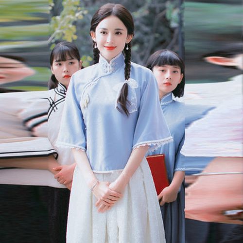 合唱团演出服男女高中生民国风学生装五四青年复古文艺日常改良毕业