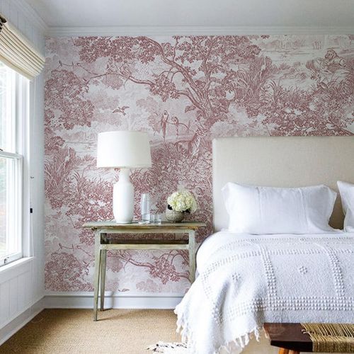 现代北欧丛林系列装饰壁纸客厅电视背景墙纸来图定制无缝壁画墙布