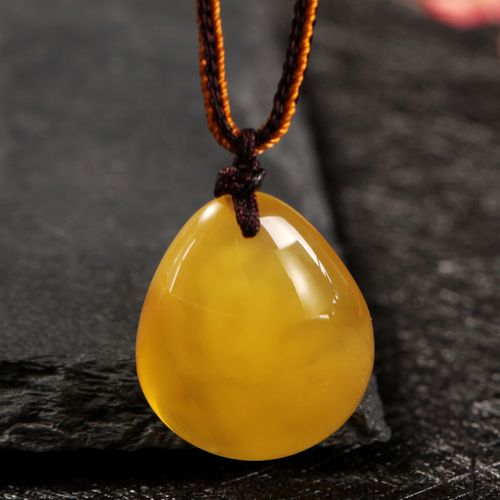 520情人节礼物蜜蜡吊坠琥珀吊坠蜜蜡挂件配绳正品带证书