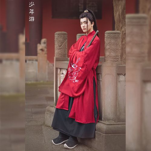 【汉服男】2021桃源記原创汉服男魏晋风男生汉服中国风学生仙气古装男