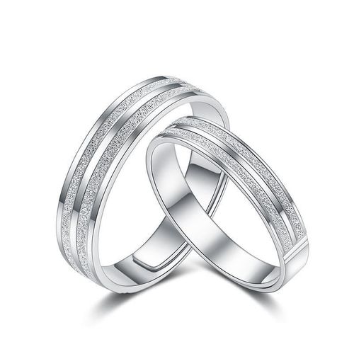 新款铂金戒指女pt950时尚经典轨迹活口情侣对戒白金戒指男正品