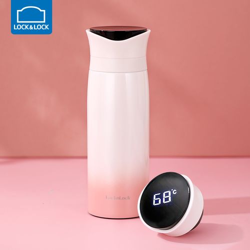 乐扣乐扣旗舰店保温杯智能温控温度显示男女便携大容量杯子少水杯