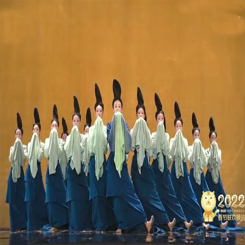 春晚《只此青绿》同款舞蹈服古装演出服国风诗剧孟庆旸青绿腰抖音