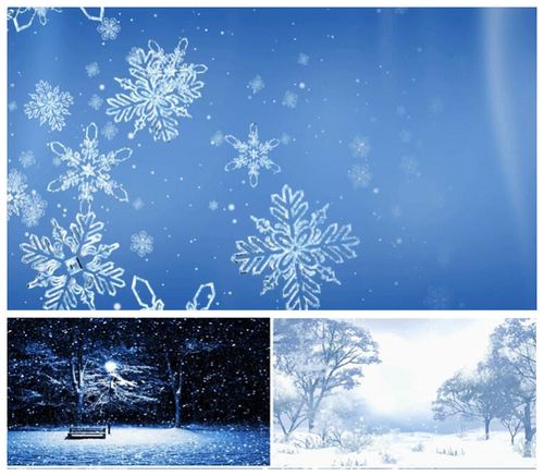 歌曲雪人舞台背景 唯美雪花飘落 led动态视频素材 下雪 舞美特效