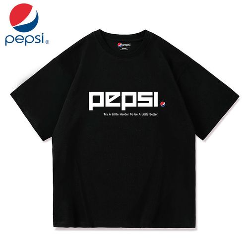 pepsi/百事国潮牌t恤男女情侣装短袖男士夏季新款半袖体恤衫大码