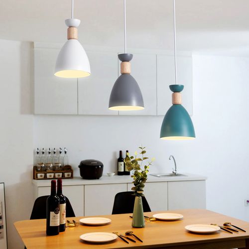 吧台灯小吊灯美式花房吊线单灯小吃店酒吧台锅盖灯走道饭店灯饰