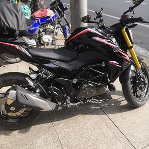 适用于豪爵dr160保险杠防摔杠dr150竞技杠前护杠改装配件dr160s改装防