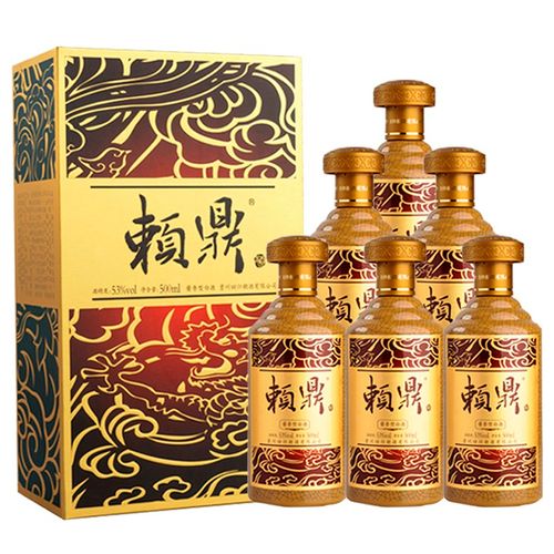 赖鼎30酱香型白酒 53度大曲坤沙固态发酵 500ml单瓶装 *6瓶 整箱