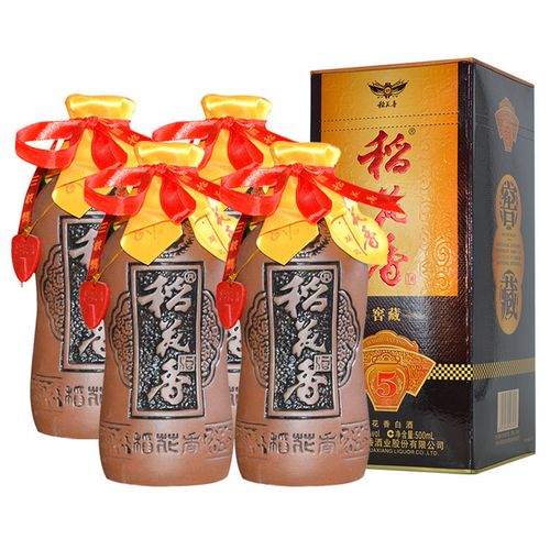 湖北稻花香酒窖藏5年风格 42度礼盒装白酒整箱500ml*4瓶纯粮食酒