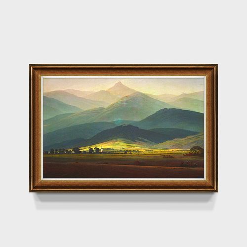 巨人山世界t名画大气艺术客厅装饰画欧式墙上挂画油画
