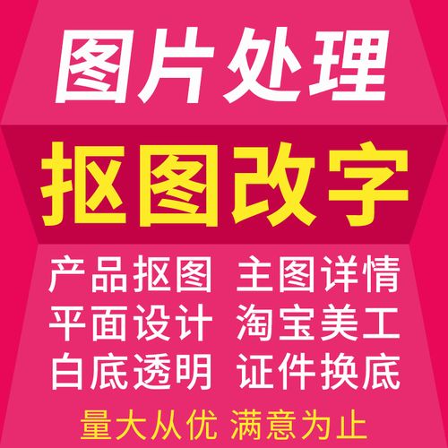 抠图ps图片处理去水印p图产品抠图白底图抠图扣图换背景换透明底