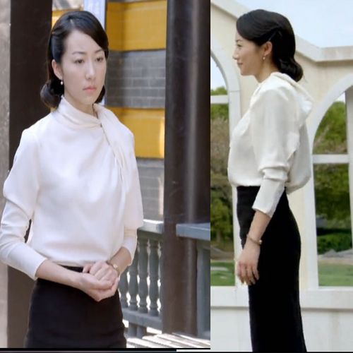 2017春新款女装乱世丽人行韩疏影韩雪同款白色上衣半裙套装