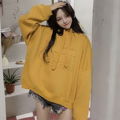 大码女装薄款卫衣女200斤胖mm宽松中长款2021秋季学生