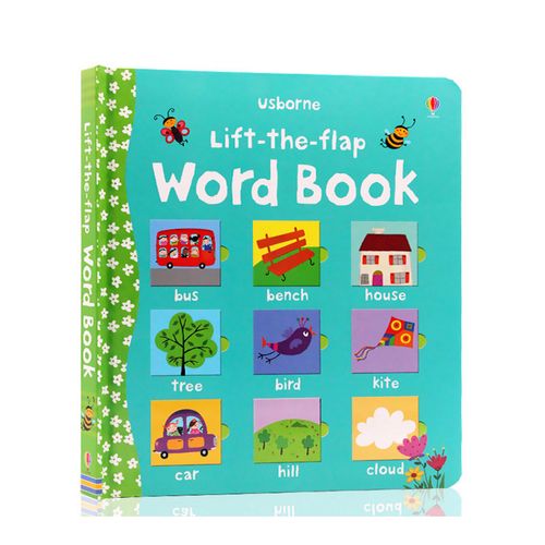 进口英文原版正版 绘本 usborne出品lift-the-flap word book 学单词
